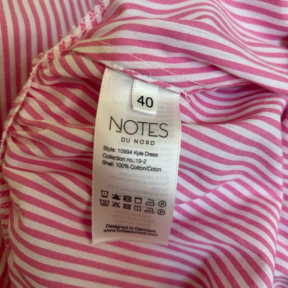NOTES DU NORD Kyle Stripe Maxi Dress Size L (40) - Picture 9 of 9